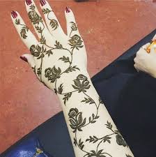 Arabic Henna Design Rose Henna Designs Rose Mehndi Designs Henna Designs Hand