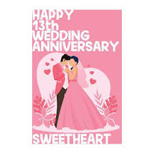 Jan 02, 2020 · traditional wedding anniversary colors. Happy 13th Wedding Anniversary Sweetheart Notebook Gifts For Couples Buy Online In South Africa Takealot Com