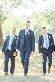 What color tie is best for a navy blue suit. Groomsmen In Navy Suits With Dusty Blue Ties Elegant Lakeside At Welch Estate Wedding Day With Navy Blue Suit Wedding Blue Groomsmen Suits Blue Suit Wedding