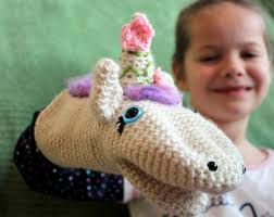Unicorn Puppet Haak Pdf-patroon INSTANT DOWNLOAD