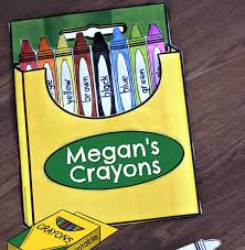 Coloring box pages dozen boxes coloring box pages drawing mazda ox shape. Crayon Colors Printable Crafts For Kids