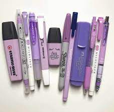 Image Shared By V A L L E N E Find Images And Videos About Purple School And Colour On We Heart I Cool School Supplies School Supplies Kawaii School Supplies