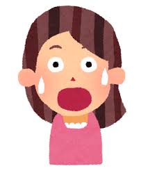 女性のイラスト「驚いた顔・ひらめいた顔・悩んだ顔・焦った顔 ...