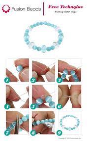 You Can Use The Popular Knotting Stretch Magic Technique To Whip Up Tons Of Simple Stretchy Bra Stretch Beaded Bracelets Diy Beaded Jewelry Diy Bracelet Crafts