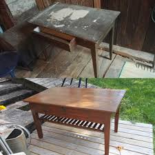 Hall tables & sofa tables. Old Writing Table Repurposed As A Coffee Table Upcycling