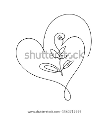 The resulting image has been edited into a variety of romantic images for cards. Hearts And Flowers Drawing At Getdrawings Free Download