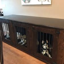 Triple Dog Kennel Triple Dog Crate Wood Dog Kennel Dog Crate Furniture Dog Kennel Furniture