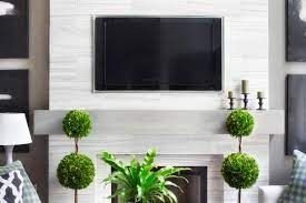 For a modern contemporary style fireplace mantel surround, you can't go wrong with the contemporary mantel! Make A Modern Floating Wood Mantel Hgtv