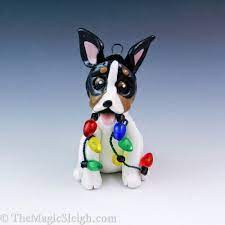 Adorable Rat Terrier Ornament With Christmas Lights Porcelain 23 00 Via Etsy Http Www Etsy Com Listing 97748145 Rat Rat Terriers Toy Fox Terriers Terrier