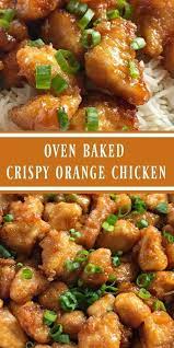 Baked Crispy Orange Chicken It Is An Amazing Dinner That Is Worth The Work This Is Amazing Chickenrec Health Dinner Recipes Recipes Chicken Dinner Recipes