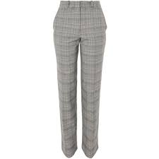 Black And Grey Dress Clothes Topshop Check Tapered Leg Suit Trousers 65 Liked On Polyvore Featuring Pants Topshop Grey Checkere Tailor Dress Pants Topshop Trousers Grey Dress Pants