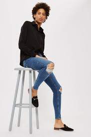Moto Indigo Ripped Jamie Jeans Shopperboard