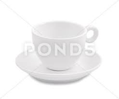 White Coffee Cup And Saucer On White Background Stock Image 20489896 With Images Coffee Cups And Saucers White Coffee Cups White Coffee