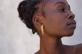 Tiny Stud Earrings, Small Triangle Earrings. Geometric Earrings. Statement  Jewelry, Modern Earrings, Laka Luka Design Earrings