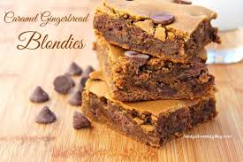 Caramel Gingerbread Blondies Featuring Nestle Toll House Delightfulls Recipe Delicious Brownies Caramel Treats Dessert Cake Recipes