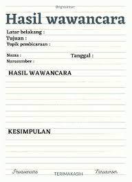 Maybe you would like to learn more about one of these? Format Menulis Laporan Hasil Wawancara Tentang Hewan Dan Tumbuhan Brainly Co Id