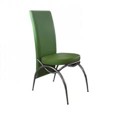 Yesil Deri Dosemeli Metal Krom Sandalye Ahsap Lamine Sandalye Dms070 Sandalye Metal Ahsap Mutfaklar