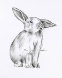 Gratuites pour usage commercial pas d'attribution nécessaire libres de droits. Lapin De Dessin Lapin Dessin Impression Lapin Imprime Etsy