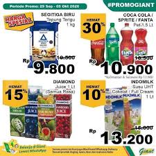 Giant adalah salah satu jaringan swalayan terbesar di indonesia ,memiliki ratusan gerai yang tersebar di jakarta, tangerang, surabaya, bogor, depok, bandung, jogja. Jsm Giant Promo Catalog For 2 5 October 2020 Period Weekend Discounts World Today News