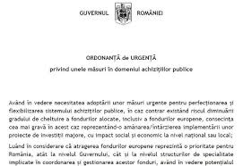 La alineatul 4, coeficientul fix de 0,75 este 101. Guvernul Orban Vrea SÄƒ Modifice LegislaÈ›ia AchiziÈ›iilor Publice Printr O OrdonanÈ›Äƒ De UrgenÈ›Äƒ De Peste 40 De Pagini Digitalizarea Controlului Ex Ante Printre MÄƒsuri Hotnews Mobile