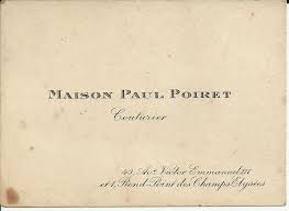 Maison Paul Poiret Carte De Visite Paul Poiret Lettering Tattoo Quotes