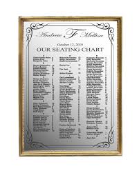 custom wedding seating chart custom wedding decal