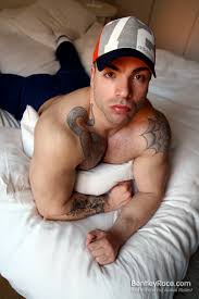 Champion Body Builder Max Hilton strips and wanks for Ben by Bentley Race