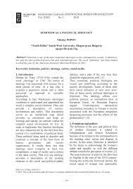 Pdf Feminism As A Political Ideology
