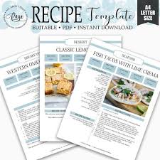 Pin By Raingo Away On Recipe Binder In 2020 Recipe Template Cookbook Template Recipe Book Templates