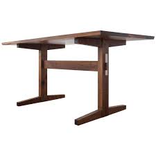 The picket house furnishings stanford round the picket house furnishings stanford round dining table is the perfect addition to your dining room. Hana Walnut Trestle Table In Stock For Sale At 1stdibs