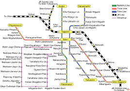 Subway Sapporo Metro Map Japan Sapporo Subway Map Japan Train