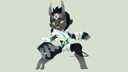 Tiefling 3d Model By Christie Mccown Christiemccown Sketchfab In 2020 3d Model Dnd Tiefling Gaspar