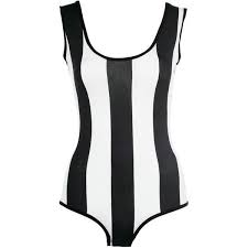 Black And White Striped Bodysuit Outfits Black White Striped Sleeveless Bodysuit 12 Liked On Polyvore Black White Stripes Sleeveless Bodysuit Bodysuit