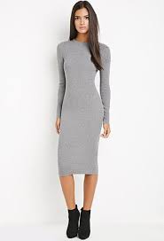 Midi Bodycon Sweater Dress Fashion Bodycon Sweater Dress Midi Dress Bodycon