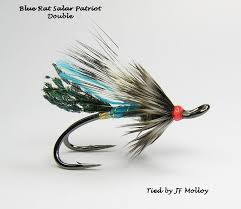 Blue Rat Tied On Partridge Patriot Double Salmon Flies Fly Fishing Fly Tying Patterns