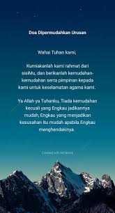 Tidak kiralah apa juga urusan yang. Mija Chan On Twitter Doa Dipermudahkan Urusan