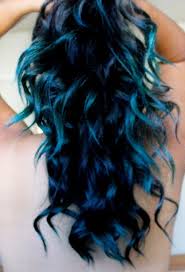 Dark Blue To Light Blue Ombre Can T U Just See It With That Dress Blue Ombre Hair Light Blue Hair Hair