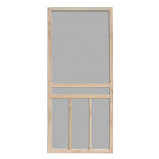 Unique Home Designs 36 In X 80 In Piedmont Unfinished Pine Outswing Wood Hinged Screen Door Home Door Design Wood Screen Door Unique House Design