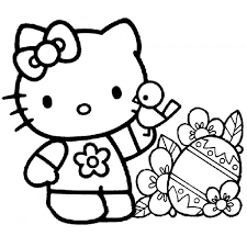 Disegno Di Hello Kitty Pasqua Da Colorare Disegni Da Colorare Libri Da Colorare Disegni Da Colorare Per Bambini