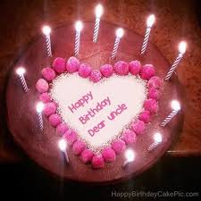 Birthday Cake Heart Shape With Candle Candles Heart Happy Birthday Cake Of Dear Uncle Advance Happy Birthday Happy Birthday Cakes Happy Birthday Cake Pictures