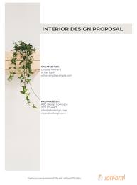 Interior Design Proposal Template Pdf Templates Jotform