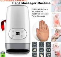 Electric Hand Palm Finger Massager Acupressure Air Pressure Heat Compression