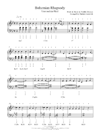 Queen Don T Stop Me Now ноты для фортепиано Bohemian Rhapsody By Queen Piano Sheet Music Intermediate Level With Images Piano Sheet Piano Sheet Music Sheet Music