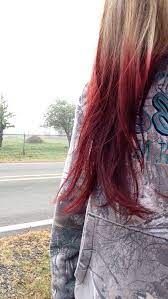 I have a way to dye your hair in only 5 minutes. Kool Aid I Dyed My Hair With Two Black Cherries And One Grape On The Bottom Then Went Farther With Two Original C Kool Aid Hair Kool Aid Hair Dye Dye