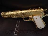 Engraved Black And Gold 1911 Pin On The Mexican In Me Guns