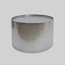 This art deco coffee table with a metal base triangulates its way to the round, faux stone tabletop, crafting a modern glam look. Braeburn Modern Round Coffee Table Silver Christopher Knight Home Target