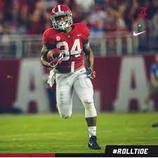 Damien Harris Alabama 41 Arkansas 9 Graphic Via Alabamafbl On Instagram Alabama Rolltid Alabama Crimson Tide Football Crimson Tide Football Bama Football