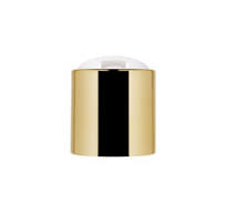 Shiny Gold Disc Top Cap 24/410