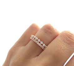 Rose Gold Wedding Ring Set Rose Gold Eternity Band Eternity Ring S Rose Gold Stackable Rings Rose Gold Wedding Ring Sets Morganite Engagement Ring Rose Gold