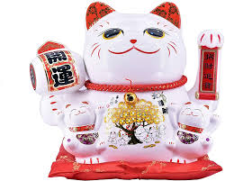 Chinese waving cat (376 results) price ($) any price under $25 $25 to $75 $75 to $100. Chinese Feng Shui White Lucky Waving Cat Figure With Moving Arm Maneki Neko Waving Fortune Cat Lucky Cat Maneki Neko Neko
